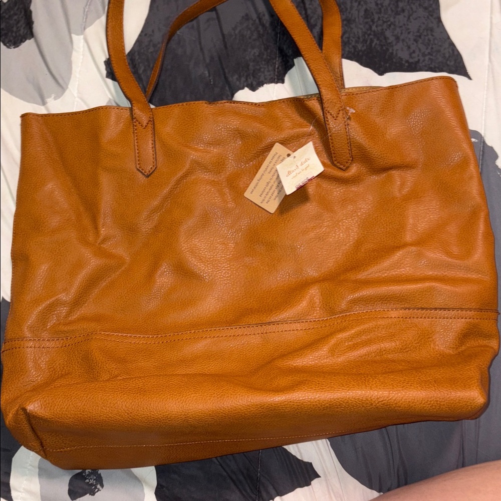 Altar'd State Tan Leather Handbag